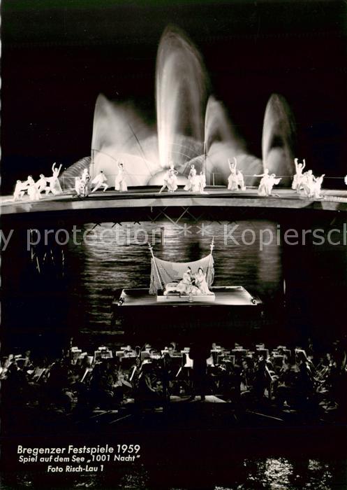 73862460 Bregenz Vorarlberg Bodensee Bregenzer Festspiele 1959 Spiel auf dem See