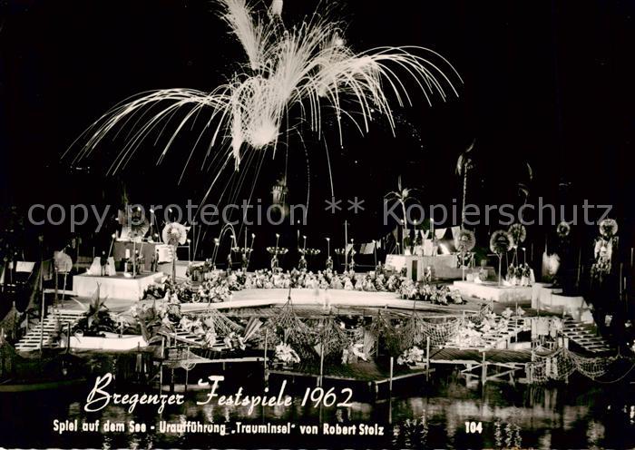 73862469 Bregenz Vorarlberg Bodensee Bregenzer Festspiele 1962 Spiel auf dem See