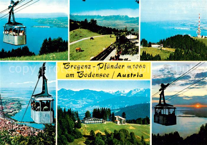 73901232 Seilbahn Cable-Car Telepherique Bregenz Pfaender Bodensee