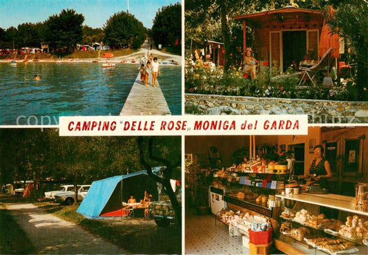 73867706 Moniga Lago di Garda IT Camping Delle Rose Strandpartie Zeltplatz Verka