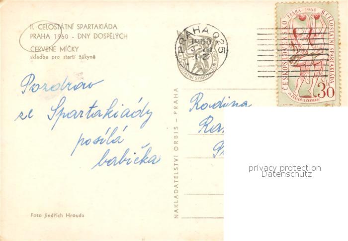 73870946 Praha Prahy Prague Celostatni Spartakiada Praha 1960