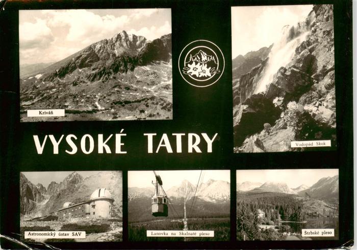 73892718 Vysoke Tatry SK Krivan Vodopad Skok Astronomicky ustav SAV Lanovka na S