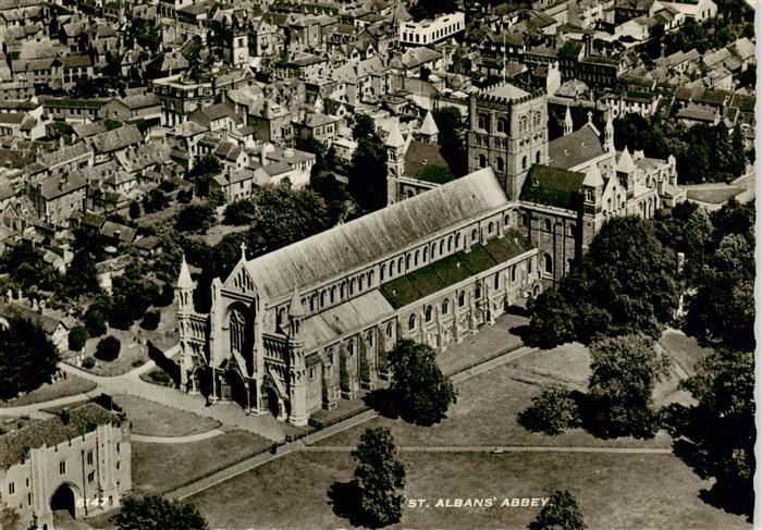 73893446 London  UK St Albans Abbey Fliegeraufnahme