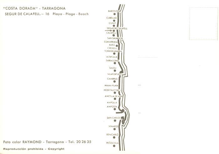 73883997 Segur de Calafell Tarragona ES Playa Fliegeraufnahme