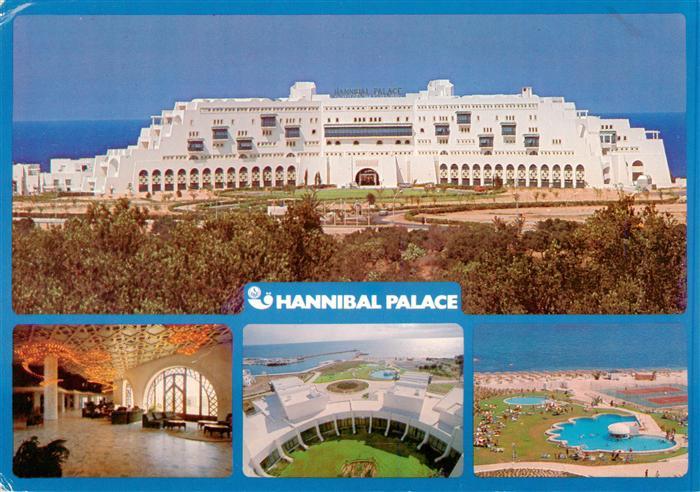 73879792 SOUssE  Tunesie Hannibal Palace Foyer Fliegeraufnahme Pool Landschaft