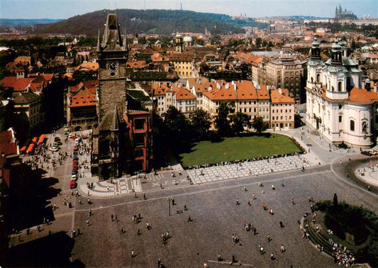 73879845 Praha Prahy Prague Stadtplatz mit zerstoertem Rathausanbau Fliegeraufna