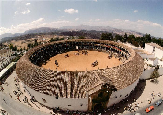 73880023 Malaga Andalucia ES Plaza de Toros de Rondo Fliegeraufnahme