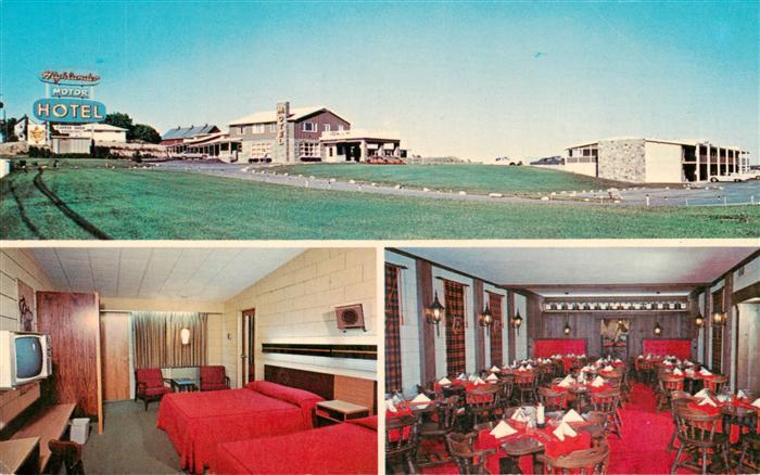 73880365 Rochester New York USA The Highlander Motor Hotel Zimmer Gastraum