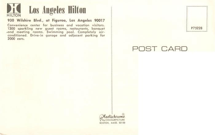 73880387 Los Angeles California Los Angeles Hilton