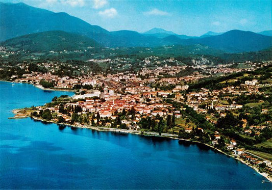 73880642 Luino Lago Maggiore IT Porto Valtravaglia Fliegeraufnahme