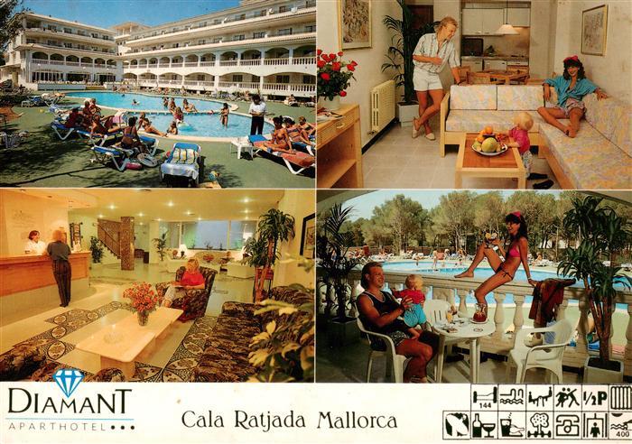 73881445 Cala Ratjada Mallorca Diamant Aparthotel Pool Rezeption Appartement Ter