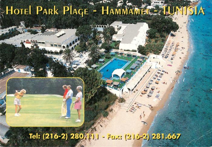 73881565 Hammamet Tunesie Hotel Park Plage Fliegeraufnahme