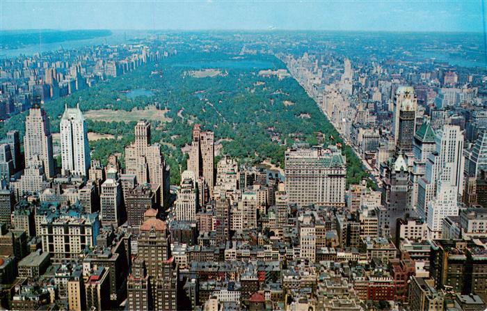 73881731 New York City RCA Building Central Park and upper Manhattan Air view