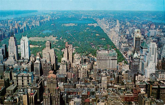 73881731 New York City RCA Building Central Park and upper Manhattan Air view