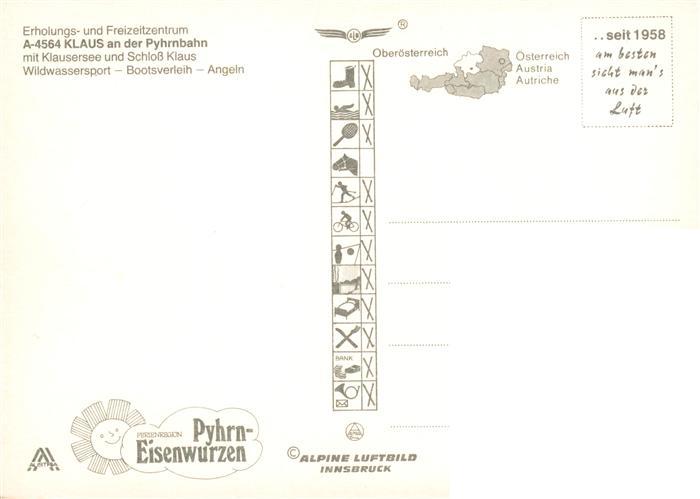 73884915 Klaus Pyhrnbahn Oberoesterreich AT Fliegeraufnahme mit Klausersee und S