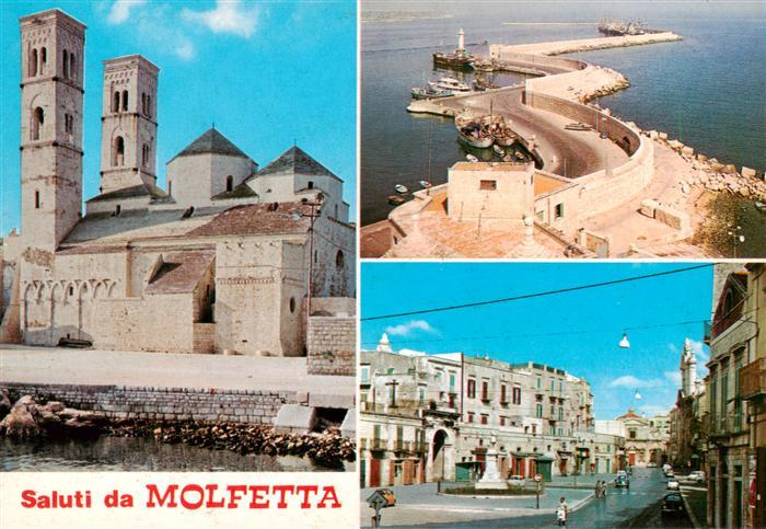 73885950 Molfetta IT Schloss Fliegeraufnahme Ortspartie