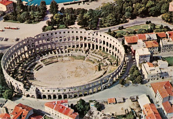 73886493 Pula Pola Croatia Arena Fliegeraufnahme