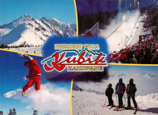 73886504 Zakopane Tatra PL Pensjonat Willa Kubik Sprungschanze Skipiste