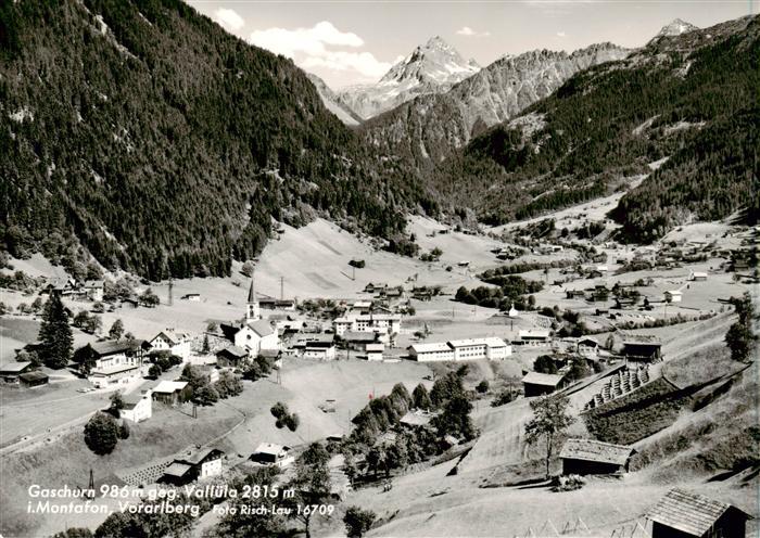 73888283 Gaschurn Vorarlberg Fliegeraufnahme mit Valluela