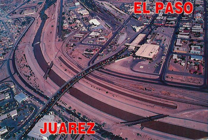 73897849 El Paso  Texas and Juarez Sister cities Fliegeraufnahme