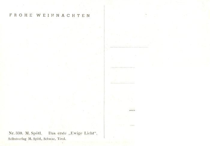 73934468 Weihnachten Nr. 330 Das erste Ewige Licht