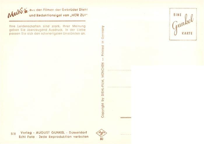 73937373 Mecki Nr. 508 von Diehl-Film und Redaktionsigel von "HoeR ZU"