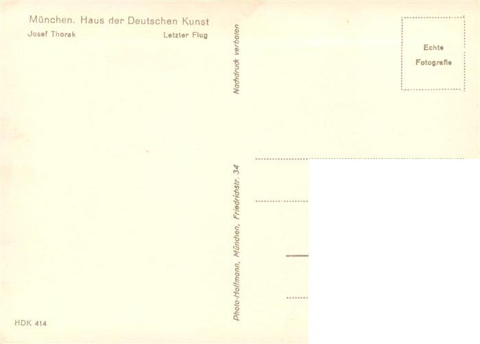 73920144 Haus der Deutschen Kunst Verlag HDK Nr. Nr.414 Josef Thorak Letzter Flu