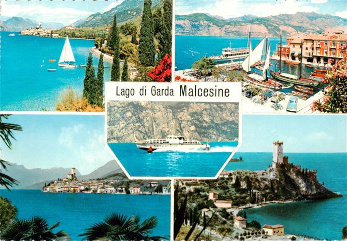 73902676 Malcesine Lago di Garda Teilansichten Hafen