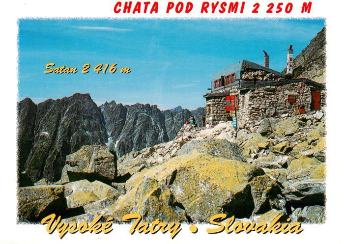 73907855 Vysoké Tatry SK Chata Pod Rysmi