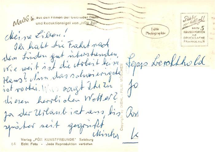 73923836 Mecki Nr. Nr.64 Diehl-Film HoeR ZU Du alter Wilddieb