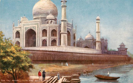 73926206 Verlag Tucks Oilette Serie Nr. Nr. 7237 The Taj Mahal From The River Ag