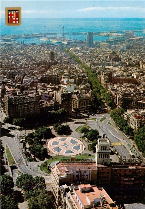 73915325 Barcelona Cataluna Placa Catalunya Vista aeria