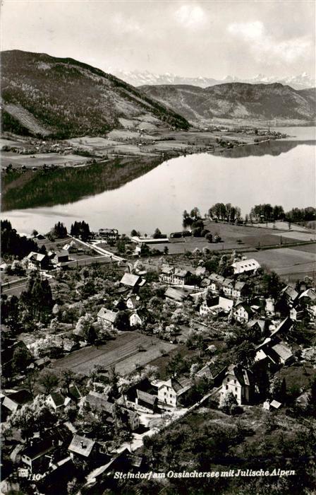 73917611 Steindorf Ossiacher See Kaernten AT Fliegeraufnahme mit Julische Alpen