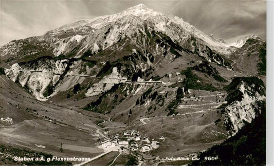 73918563 Stuben  Vorarlberg Tirol AT mit Flexenstrasse Fliegeraufnahme