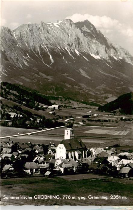 73918611 Groebming Steiermark AT Fliegeraufnahme mit Grimming