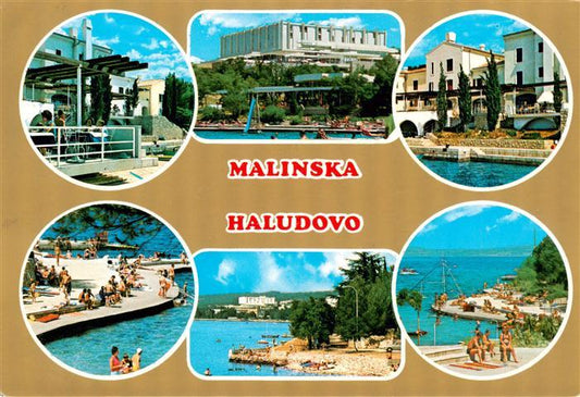 73919064 Malinska Haludovo Croatia Hotel beach partial views