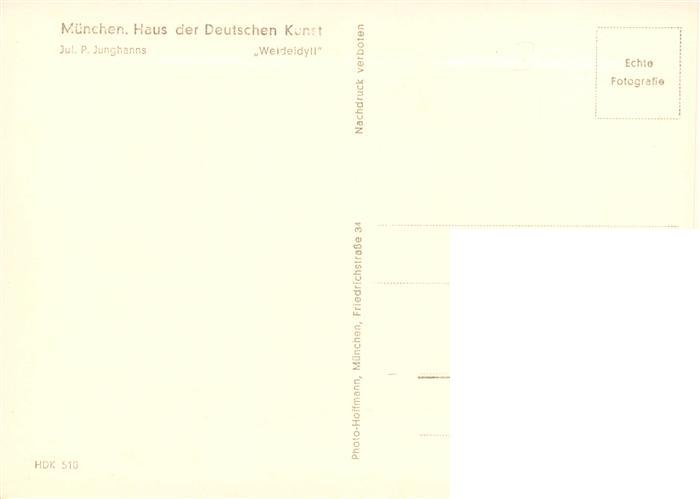 73948260 Haus der Deutschen Kunst Verlag HDK Nr. 510 Weideidyll Jul.P.Junghanns