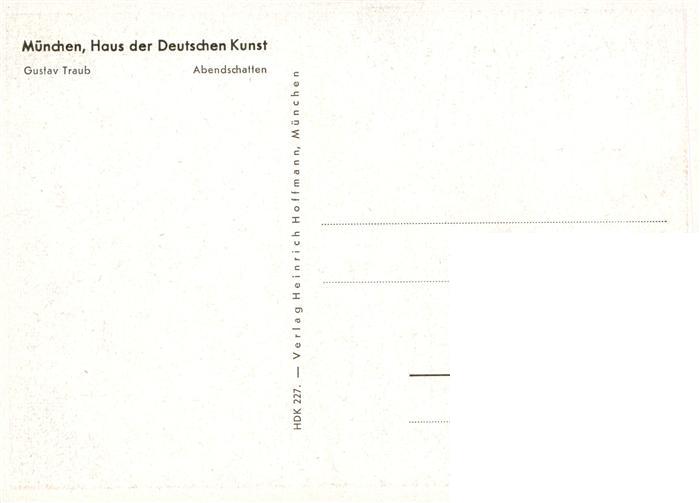 73948271 Haus der Deutschen Kunst Verlag HDK Nr. 227 Abendschaffen Gustav Traub