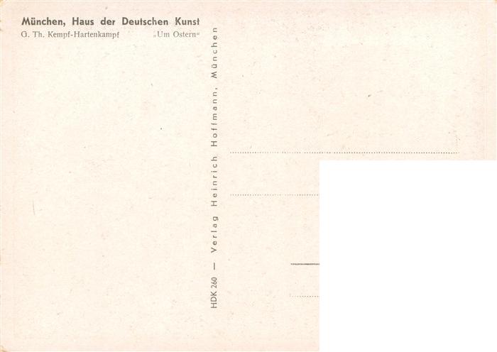 73948275 Haus der Deutschen Kunst Verlag HDK Nr. 260 Um Ostern G.Th. Kempf-Herte