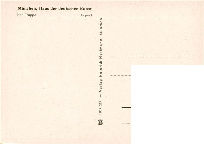 73948293 Haus der Deutschen Kunst Verlag HDK Nr. 283 Jugend Karl Truppe