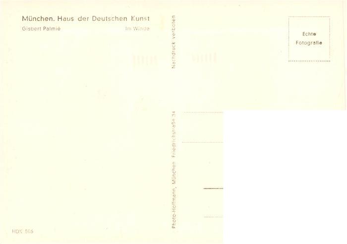 73948298 Haus der Deutschen Kunst Verlag HDK Nr. 506 Im Winde Gisbert Paelmie