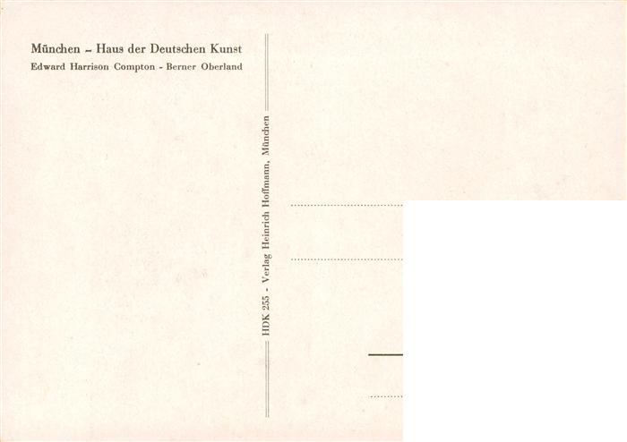 73948311 Haus der Deutschen Kunst Verlag HDK Nr. 255 Berner Oberland Edward Harr