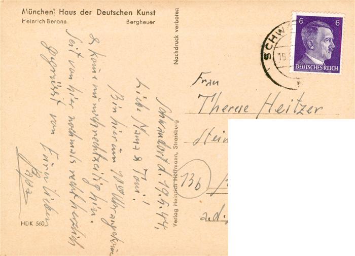 73948346 Haus der Deutschen Kunst Verlag HDK Nr. 560 Bergheuer Heinrich Beronn