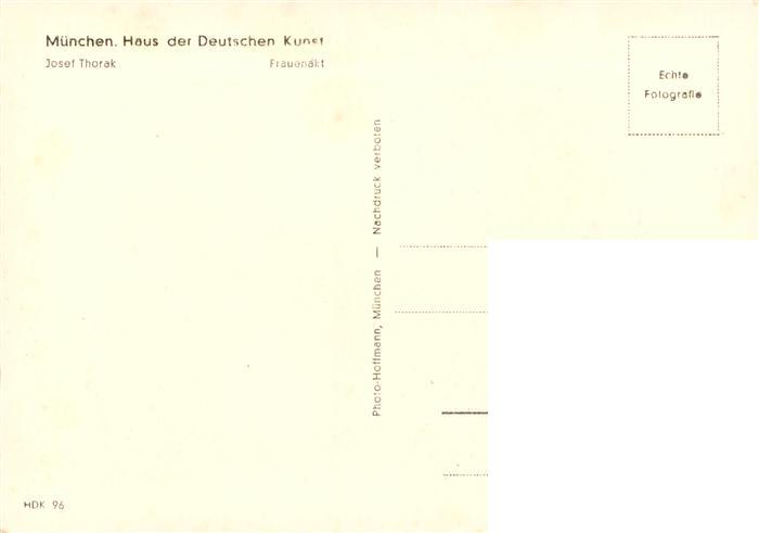 73948349 Haus der Deutschen Kunst Verlag HDK Nr. 96 Frauenakt Josef Thorak