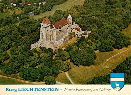 73941134 Maria-Enzersdorf AT Burg Liechtenstein Fliegeraufnahme