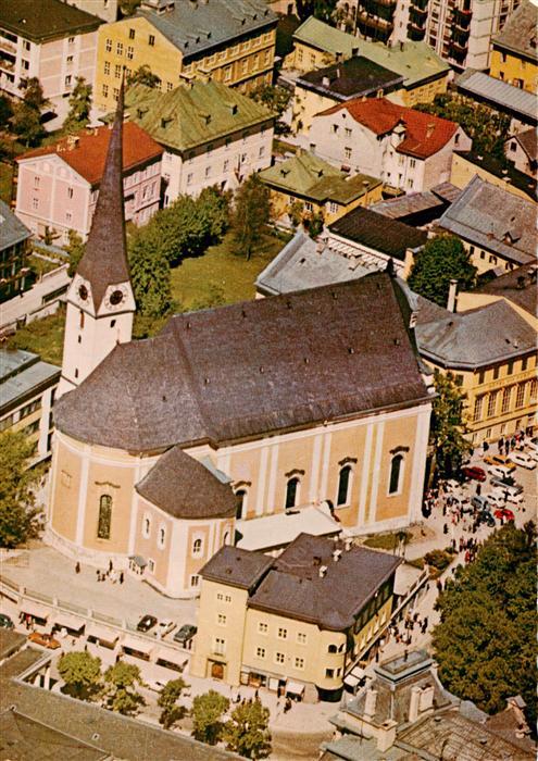 73941141 Bad Ischl Salzkammergut AT Fliegeraufnahme mit Stadtpfarrkirche