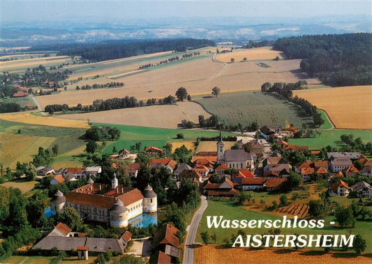 73941150 Aistersheim Fliegeraufnahme mit Wasserschloss