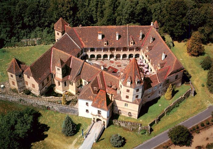 73941152 Feldbach Steiermark AT Schloss Kornberg Fliegeraufnahme