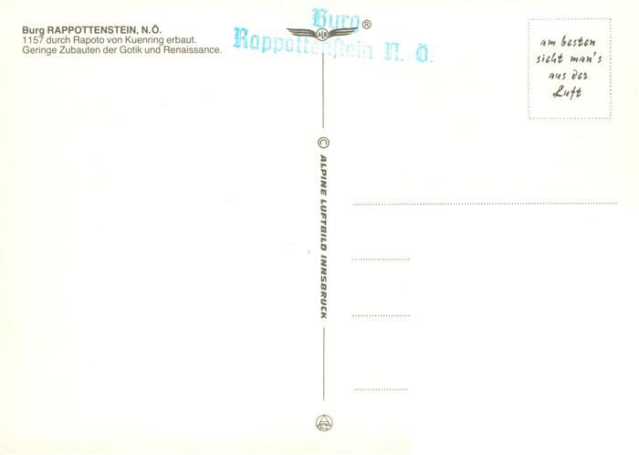 73941154 Rappottenstein Niederoesterreich AT Fliegeraufnahme mit Burg Rappottens