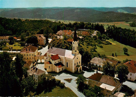 73941326 Maria Schmolln Oberoesterreich AT Fliegeraufnahme mit Wallfahrtskirche